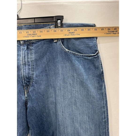 Polo Ralph Lauren Hampton Straight Jeans Mens 42x32 Blue Denim 100% Cotton - Picture 7 of 10